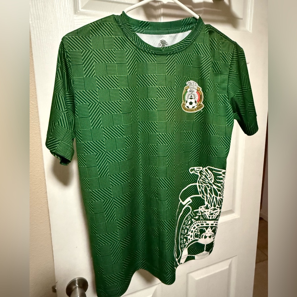 Green Graphic Soccer Jersey